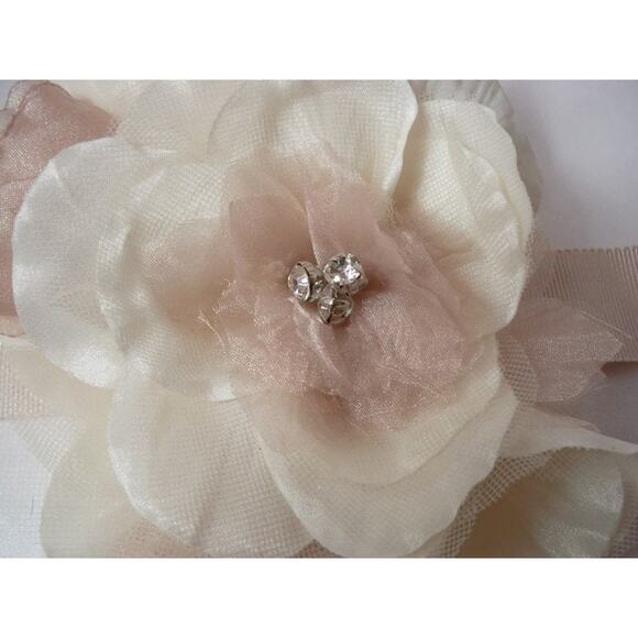 Blush bridal belt,blush belt, bridal  wedding  blush floral belt sash main image 8